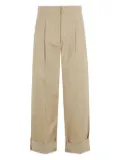 Weekend Max Mara pleated-front cuffed trousers - Neutrals