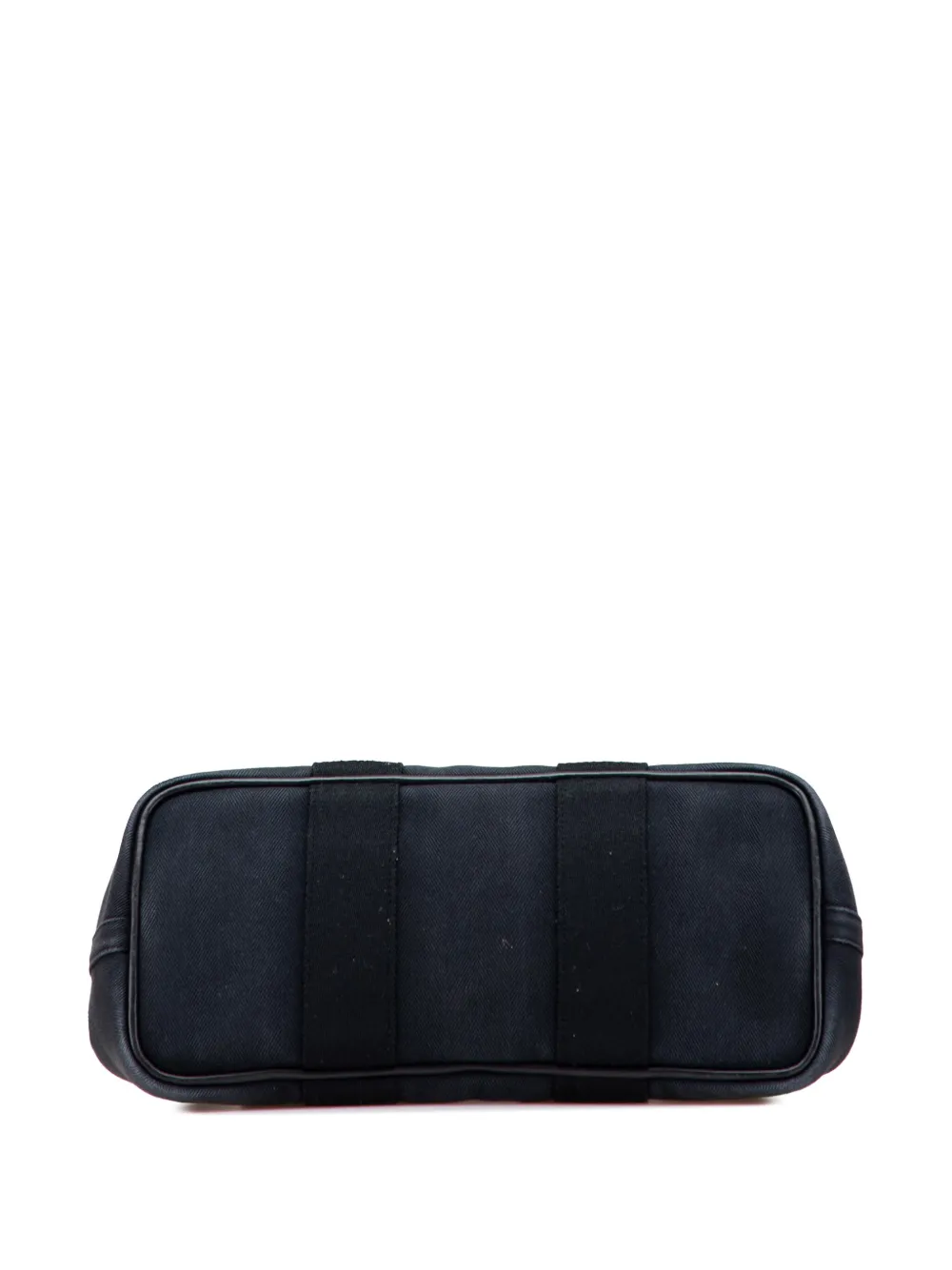 Pre-owned Hermes 2011 Toile Valparaiso Pm Handbag In Black