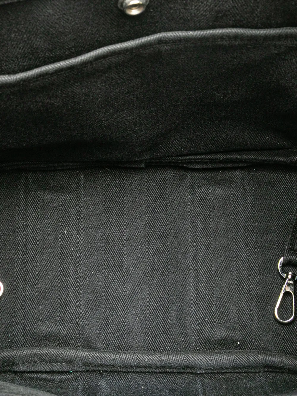 Pre-owned Hermes 2011 Toile Valparaiso Pm Handbag In Black