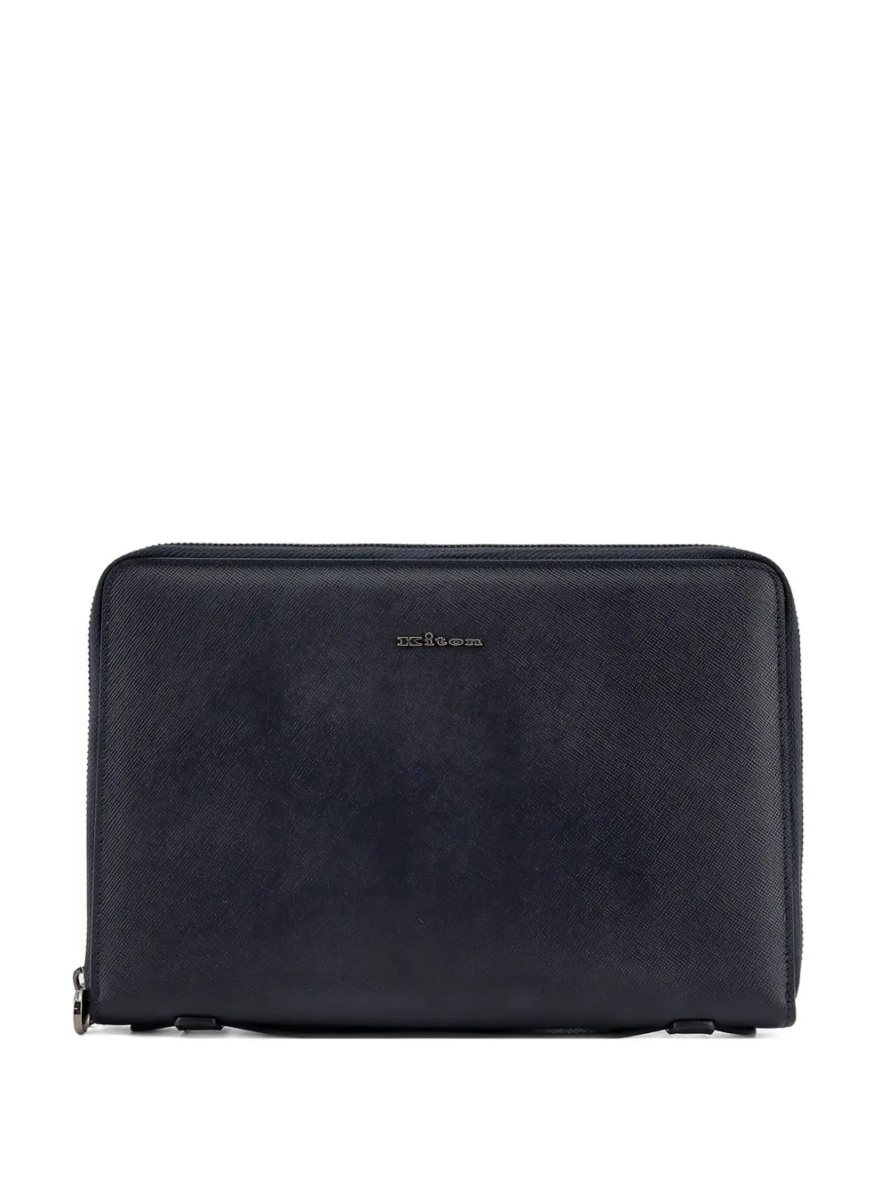 Kiton Portemonnee met rits Blauw