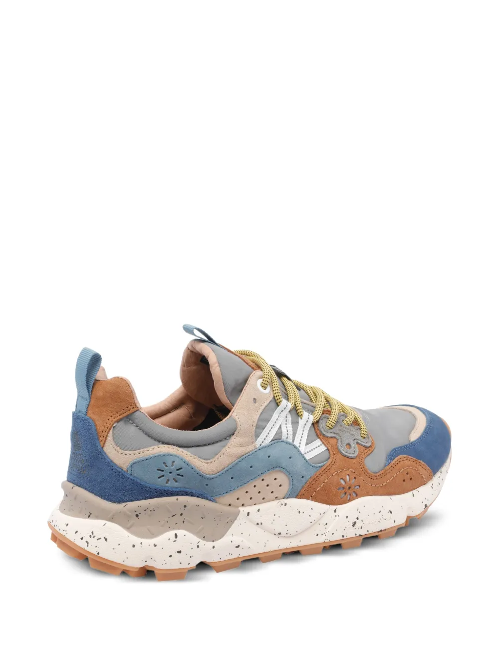 FLOWER MOUNTAIN Yamano 3 suède leren sneakers Blauw