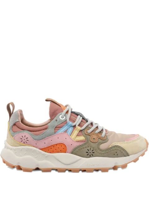 FLOWER MONTAIN perforated leather sneakers