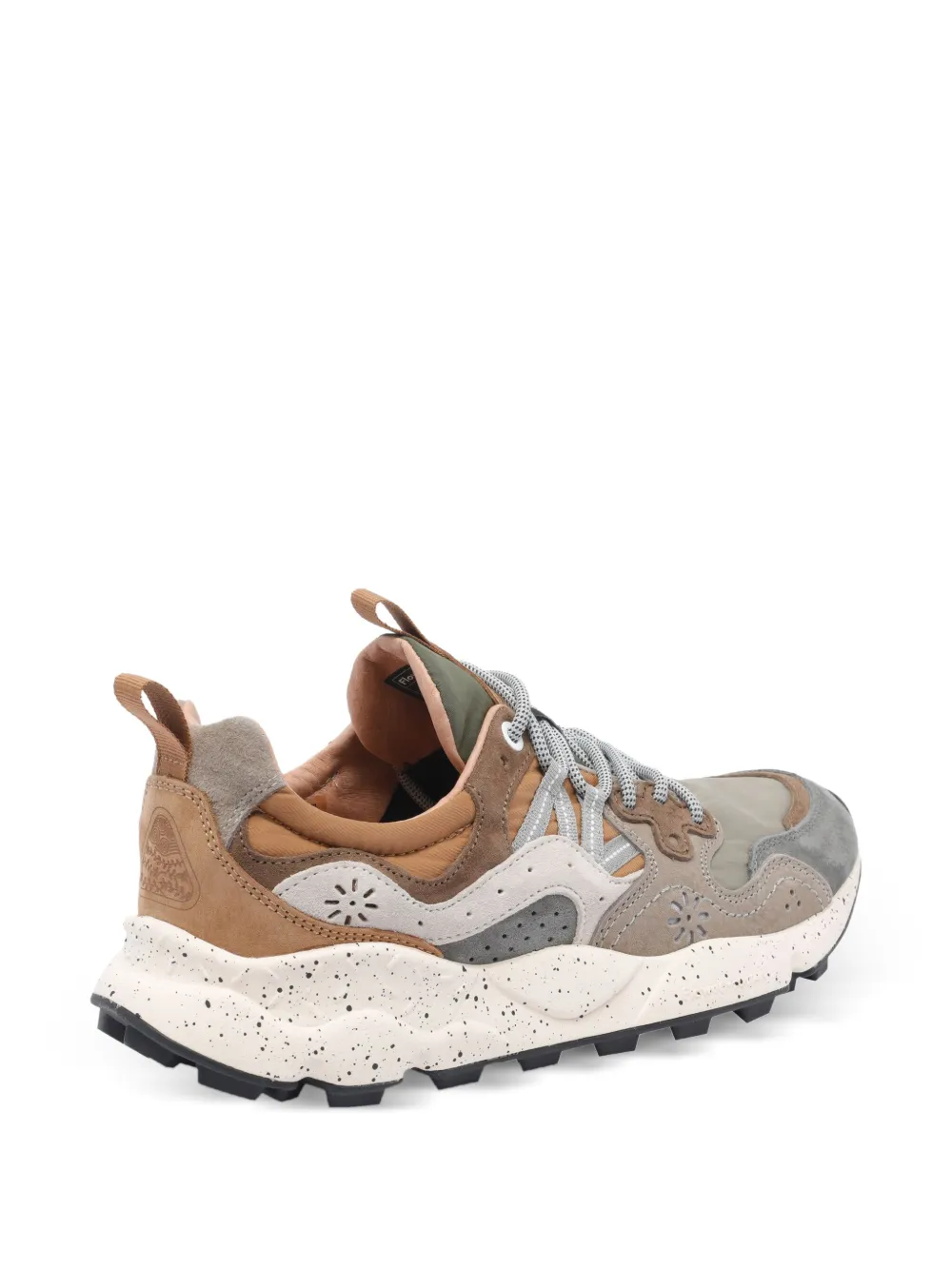FLOWER MOUNTAIN Yamano 3 leather suede sneakers Grey