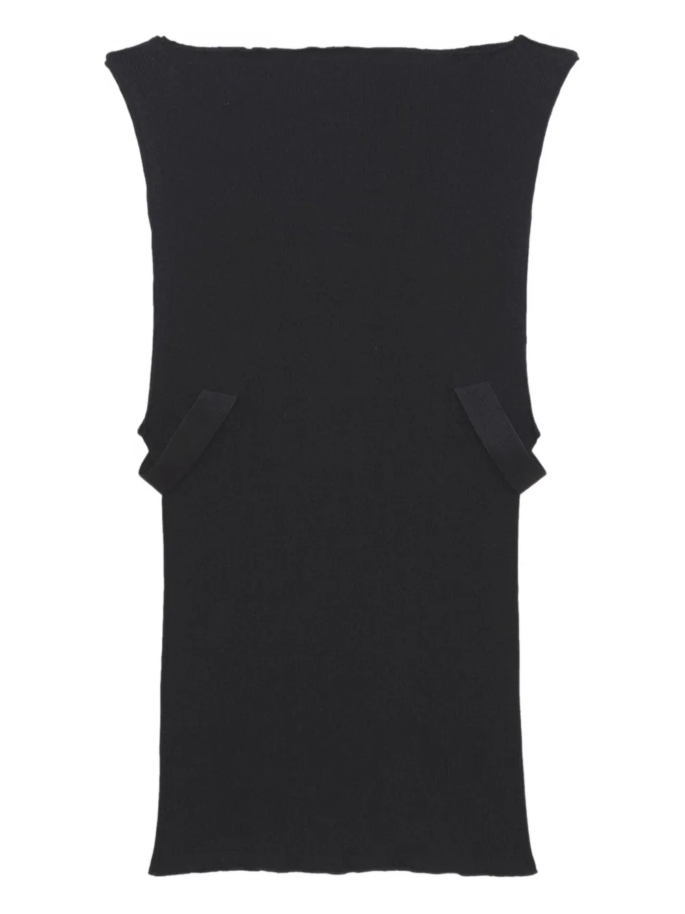Baserange Lud Ruffled-trim Top In Black