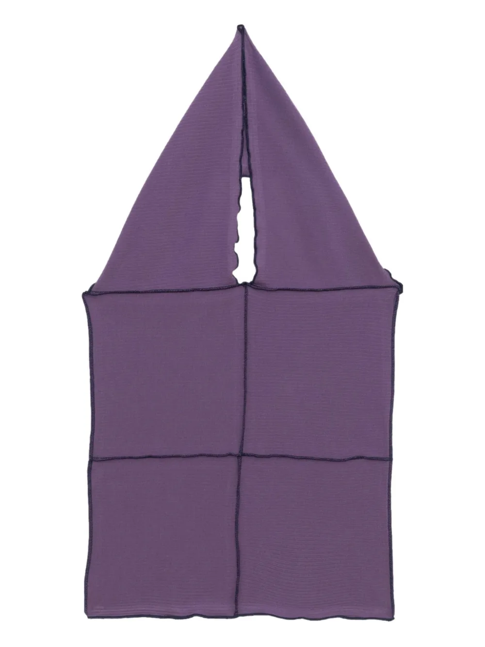 Baserange Cinder Halterneck Panelled Top In Purple