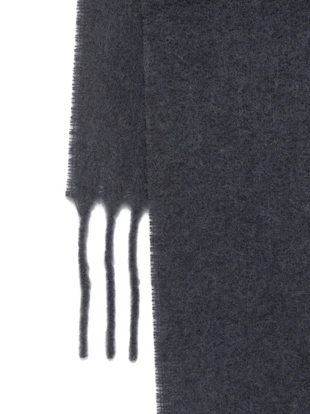 Alysi Fringed Scarf In Gray