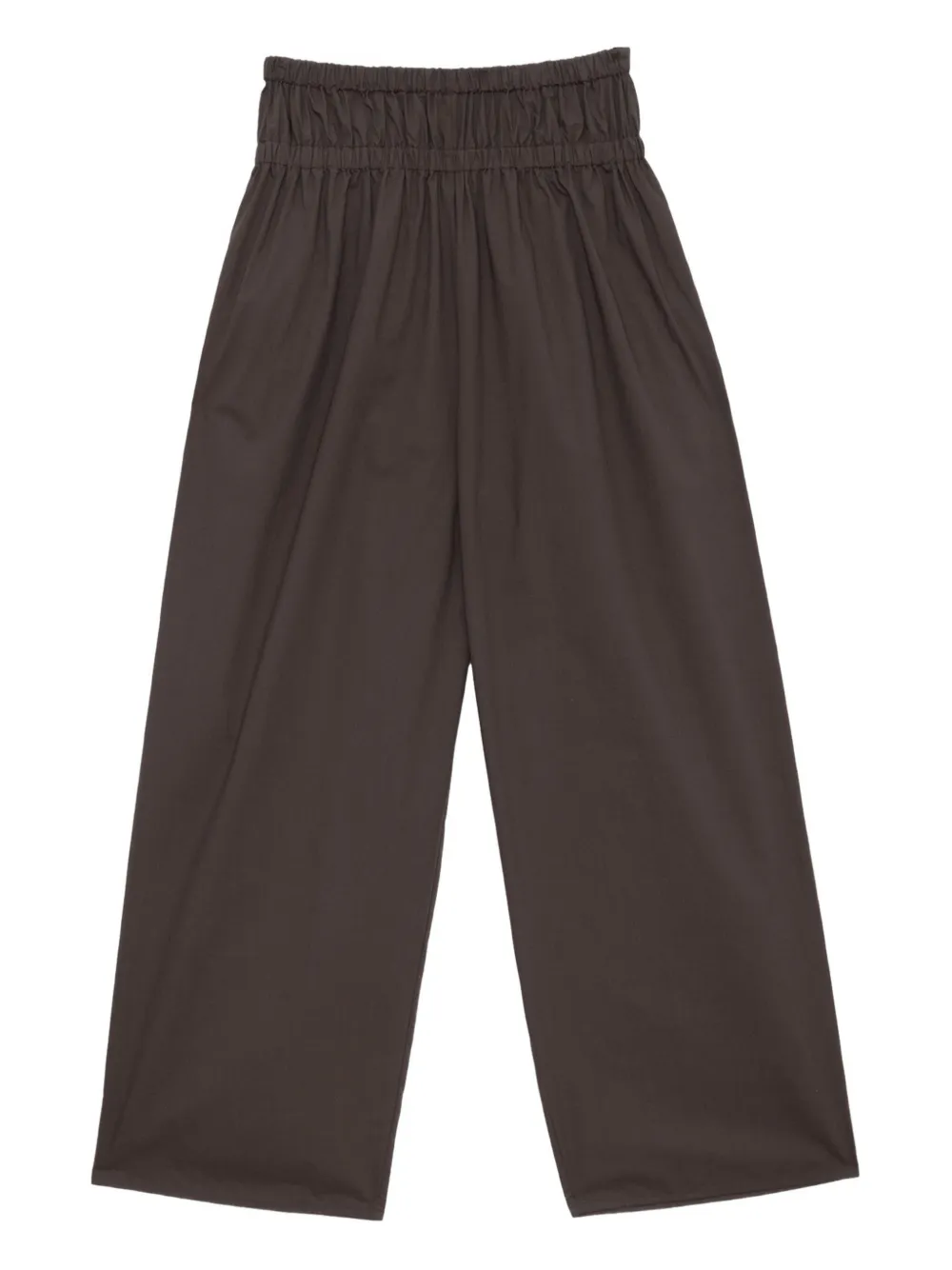 Baserange Tin elasticated-waistband trousers | Brown | Image 1