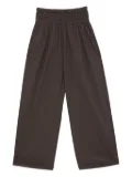 Baserange Tin elasticated-waistband trousers - Brown