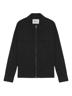 carhartt WIP ノーカラーリップストップジャケット　Mサイズ Carhartt WIP Manderson リップストップ ジャケット | ブラック