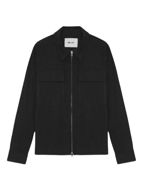 NN07 Alban zip-front overshirt
