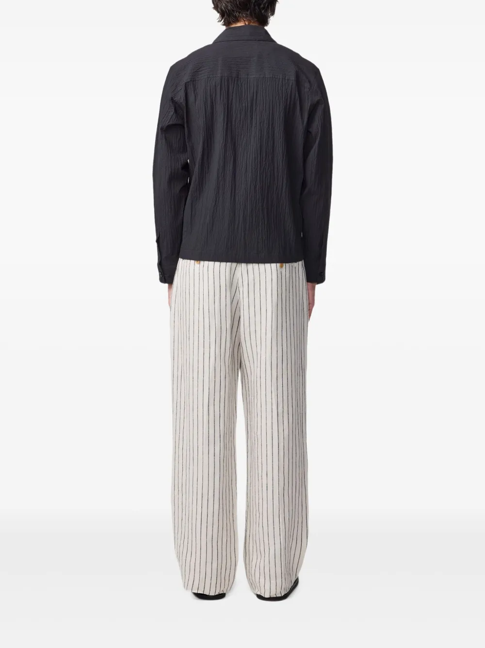 NN07 Alban shirtjack met rits Zwart