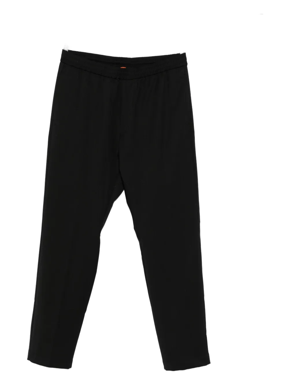 Barena Venezia Elastic-waist Cuffed Trousers In Black