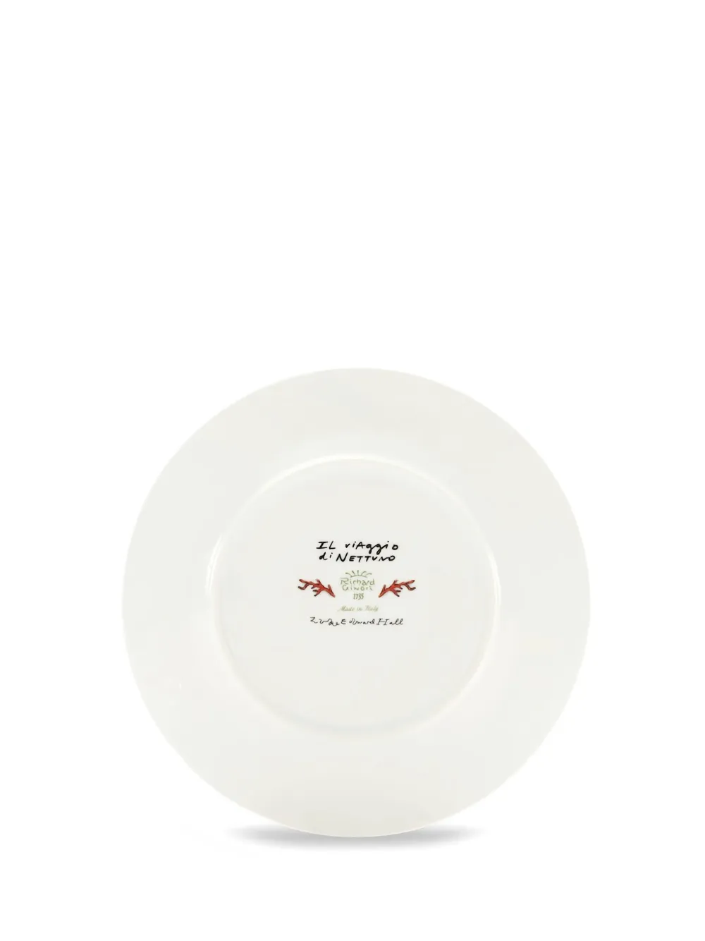 Ginori 1735 Il Viaggio Di Nettuno Flat Dessert Plate In Blue