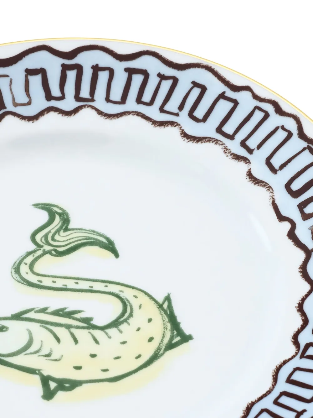 Ginori 1735 Il Viaggio Di Nettuno Flat Dessert Plate In Blue