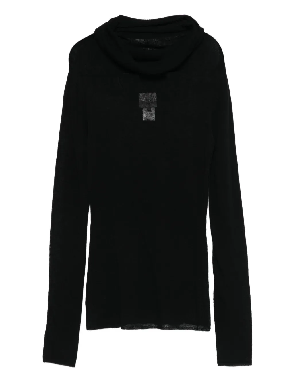 Alysi Cowl-neck Sweater In Black