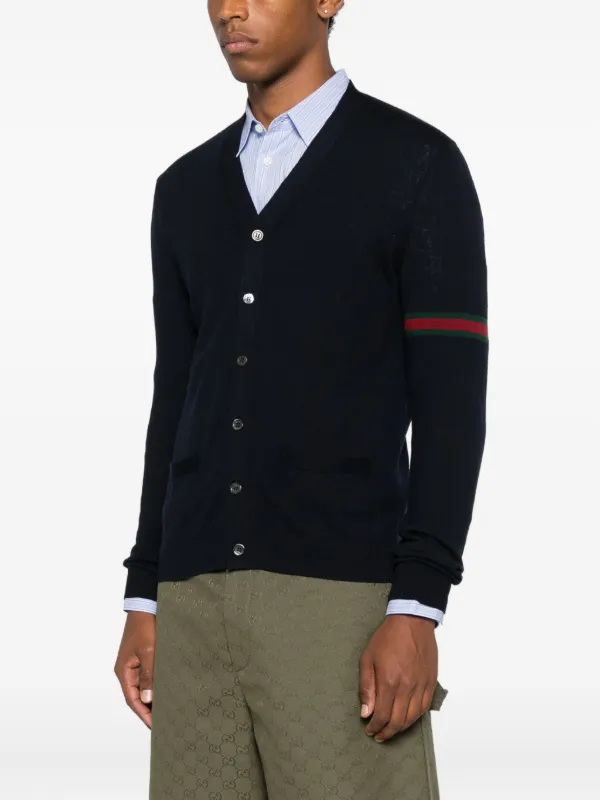 Gucci ボタン カーディガン | ブルー | FARFETCH JP