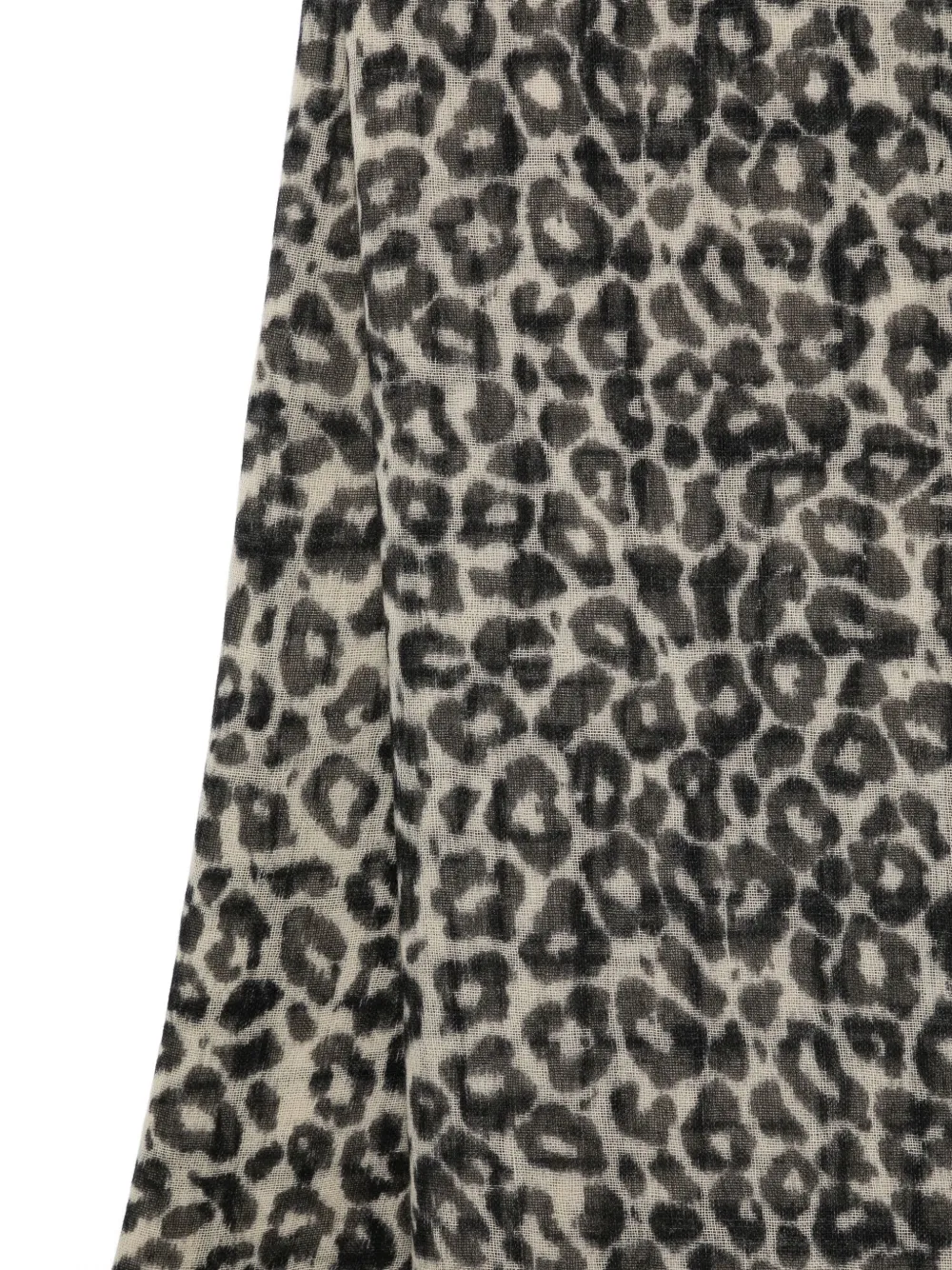 Pierre-Louis Mascia animal-print scarf - Zwart