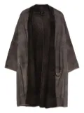 Avant Toi patch-pocket coat - Brown