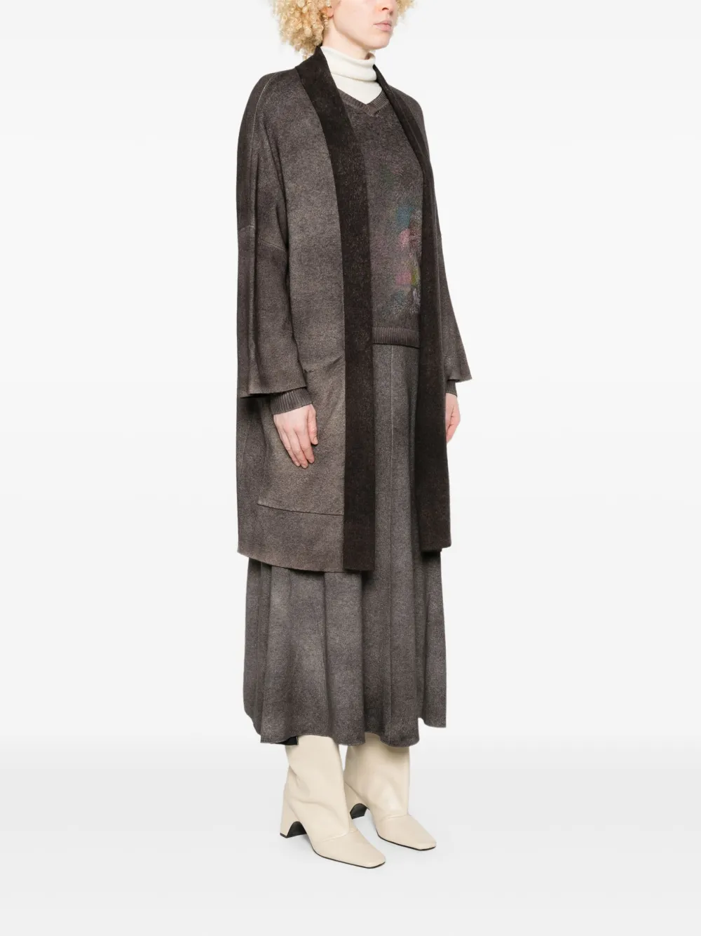 Avant Toi Patch-pocket Coat In Brown