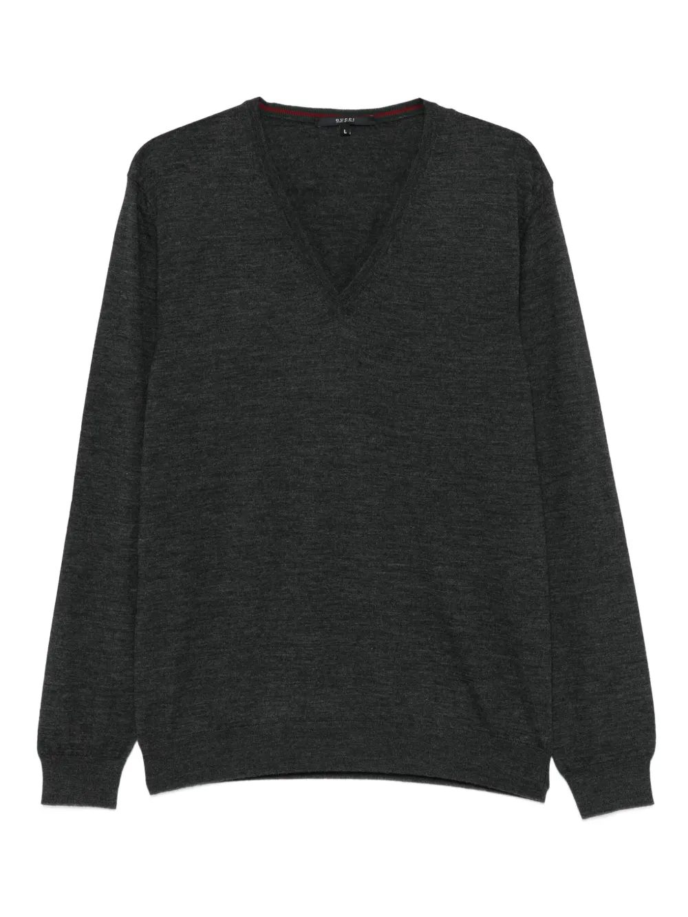 Gucci V-neck wool sweater | Grey | Image 1