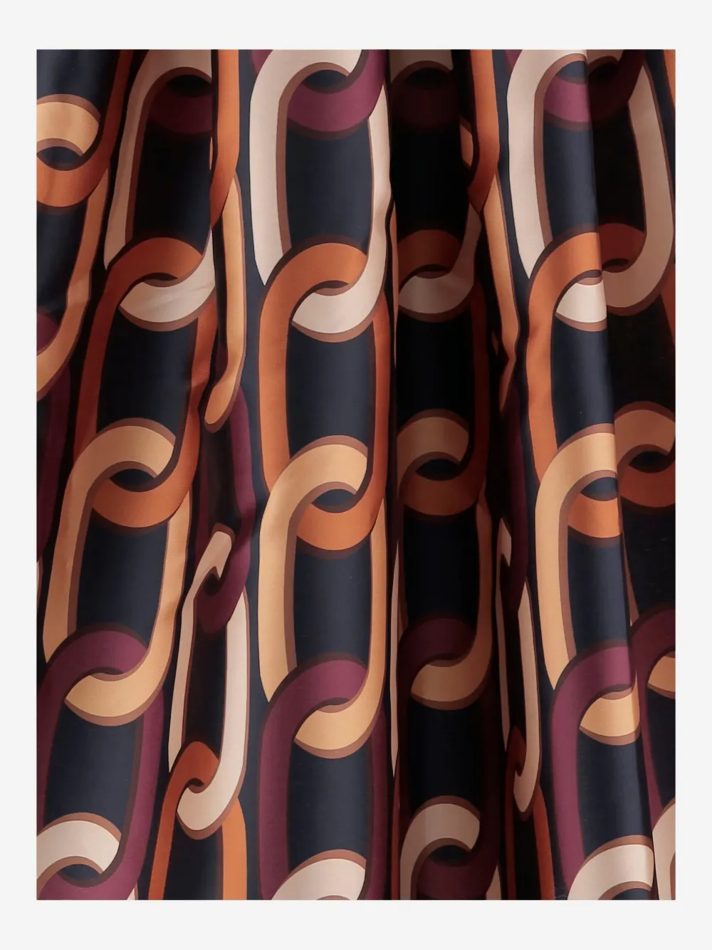 Lunatica Milano Luna K Chain Pleated Midi Skirt In Multi