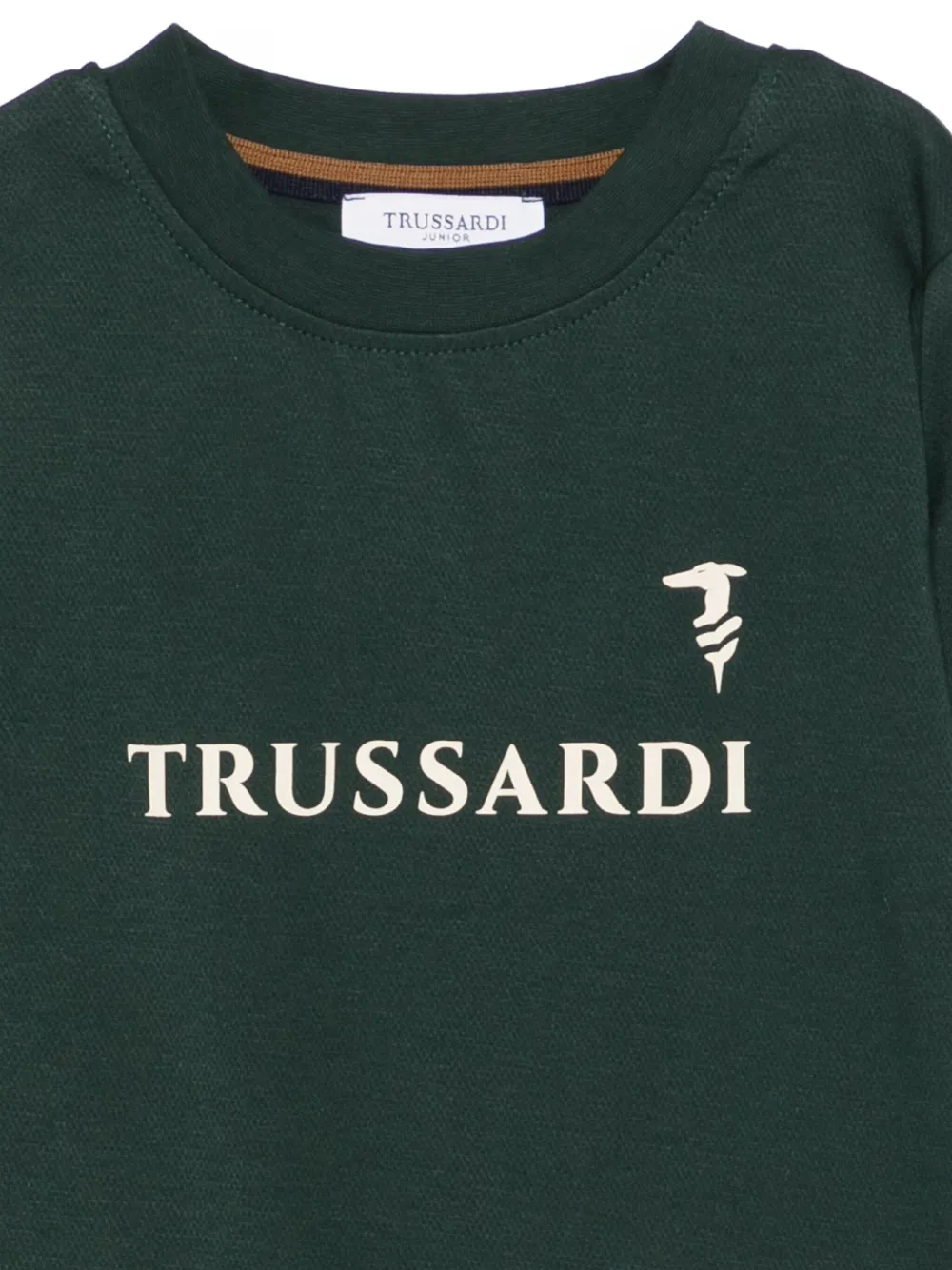 TRUSSARDI JUNIOR Sweater met logoprint Groen