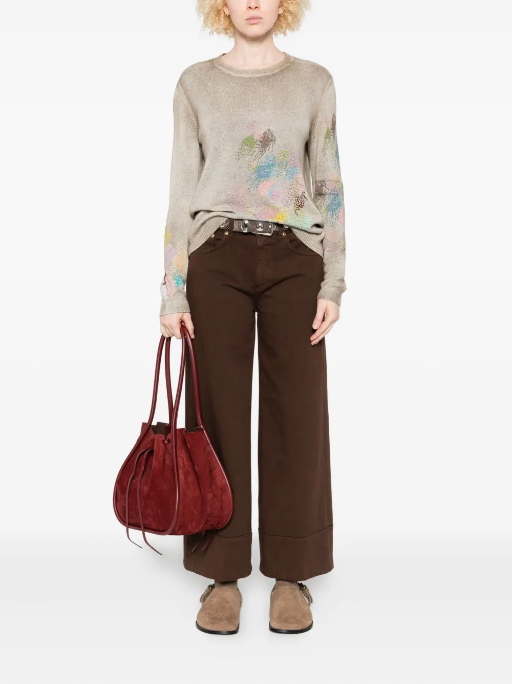 Avant Toi painted cashmere sweater | Knitted Sweaters | Image 2