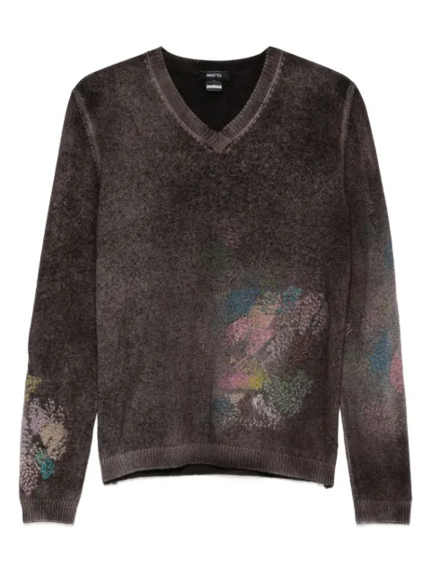 Avant Toi hand-painted cashmere sweater