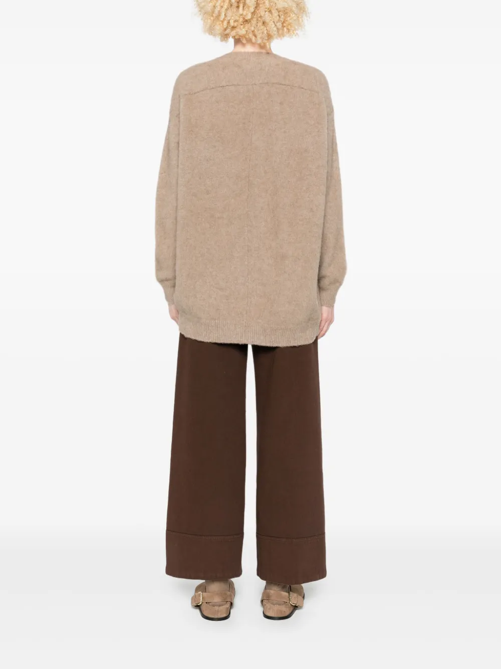 Avant Toi Brushed Cashmere Sweater In Neutral