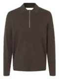 SAMSOE SAMSOE half-zip polo shirt - Brown