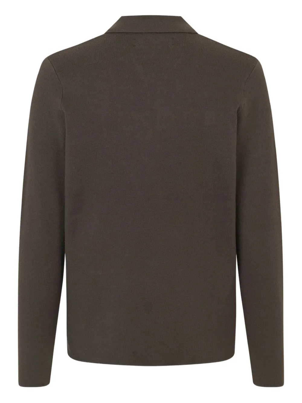 Samsoe & Samsoe Half-zip Polo Shirt In Brown