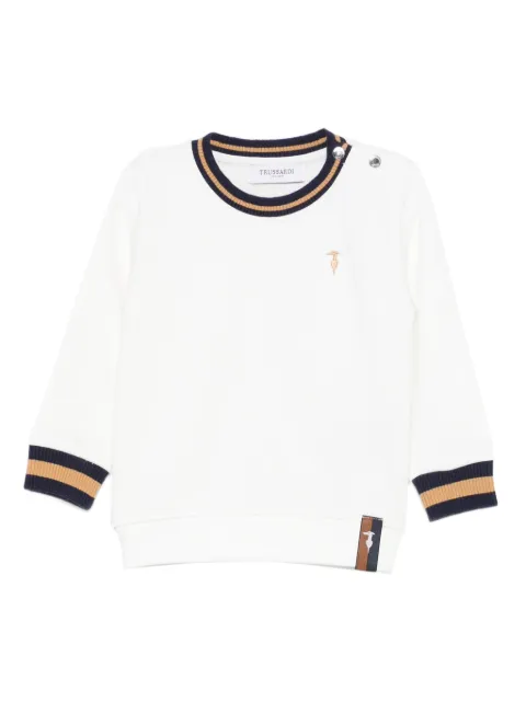 TRUSSARDI JUNIOR embroidered-logo sweatshirt