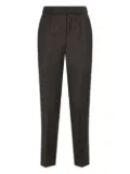 Peserico elasticated-waistband wool trousers - Brown