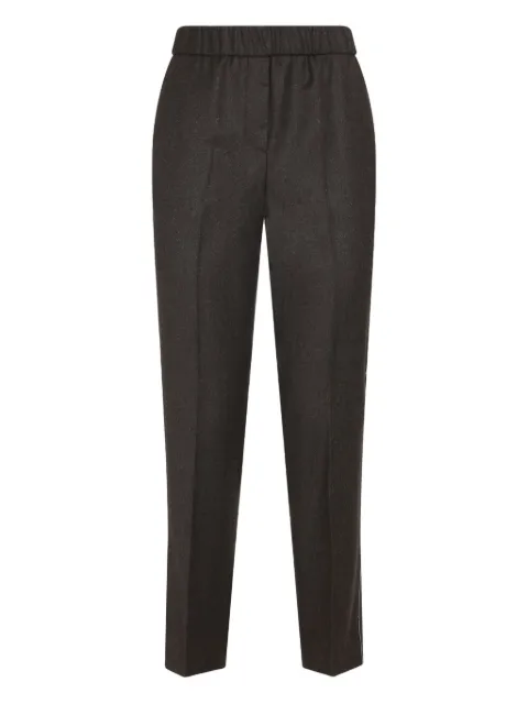 Peserico elasticated-waistband wool trousers