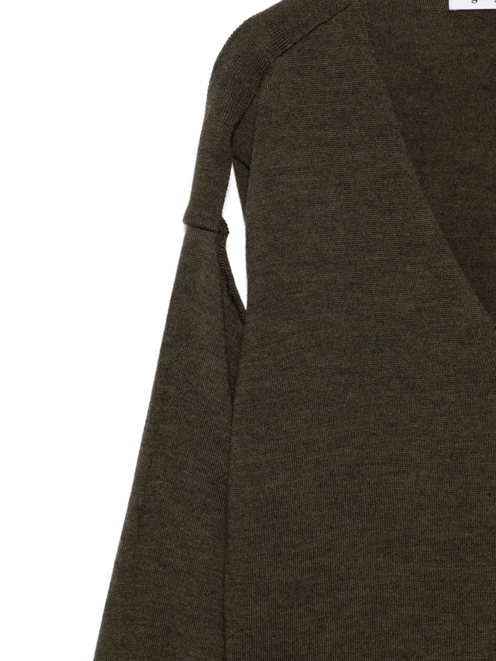 Gimaguas Vest met knoop en schouderdetail Bruin