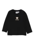 Moschino Kids bear-logo sweatshirt - Black