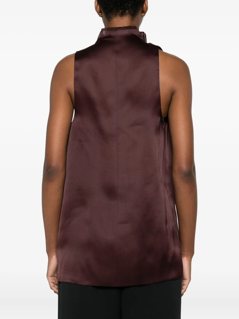 Khaite Meegan Draped Top In Brown
