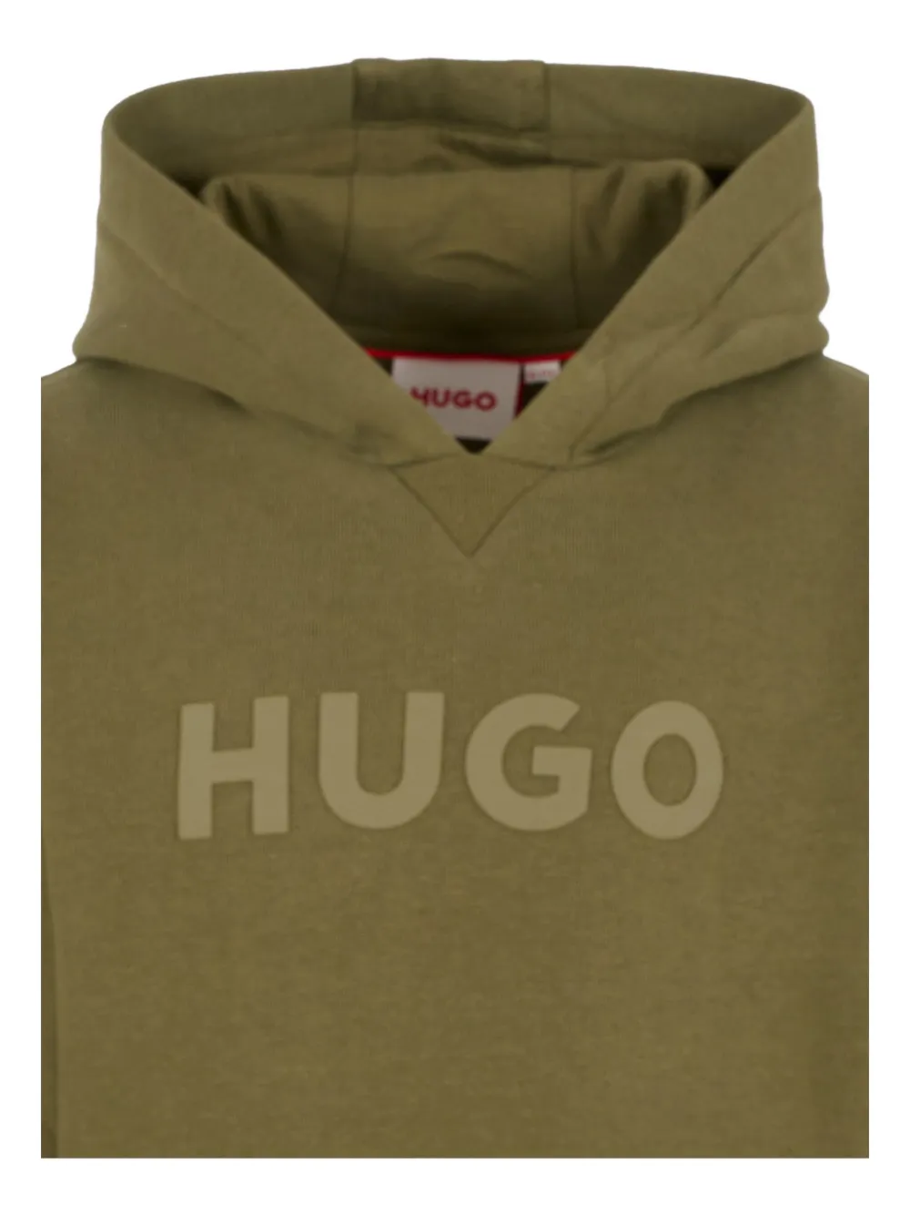 HUGO KIDS Hoodie met logo Groen