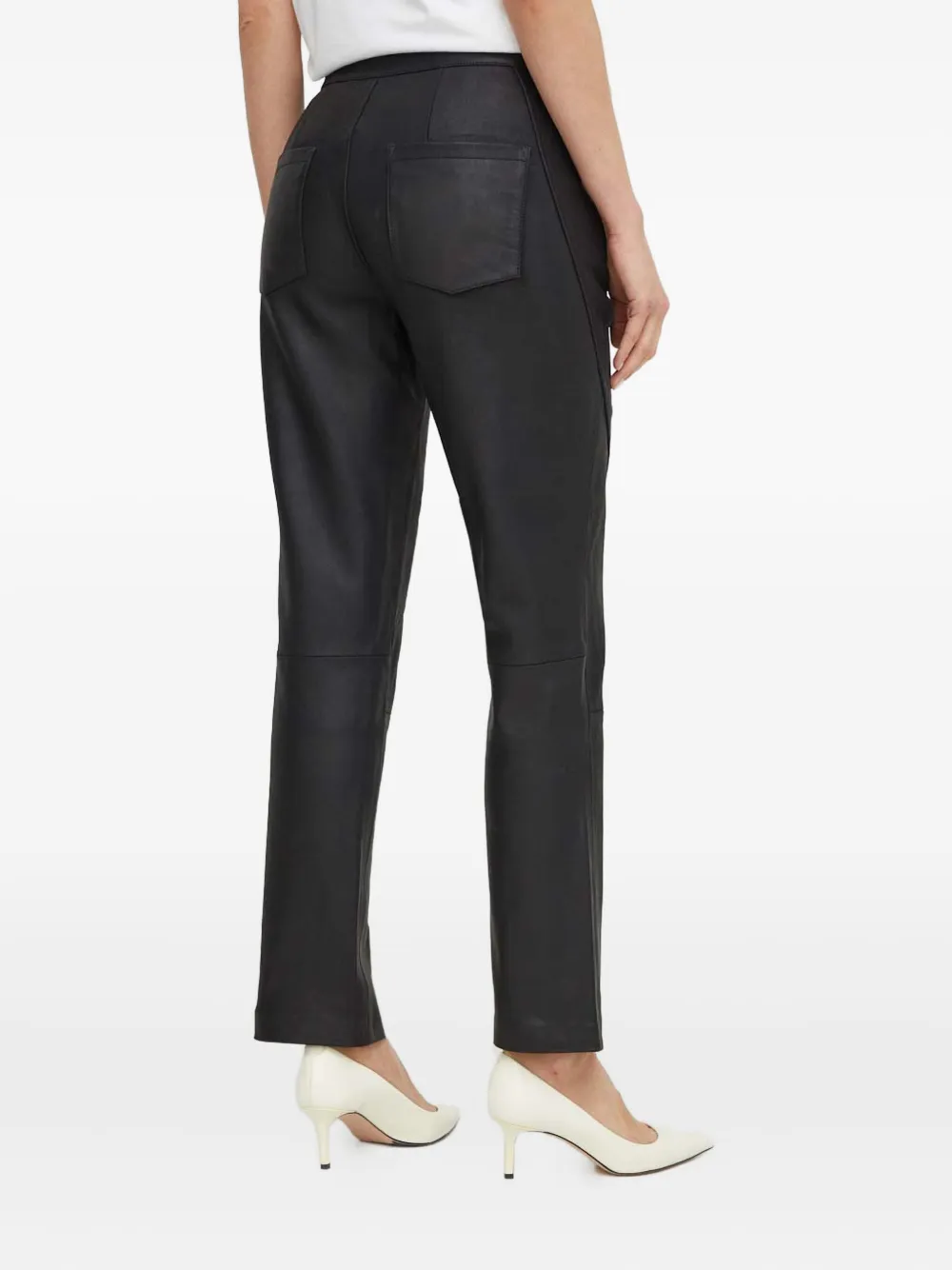 Day Birger Et Mikkelsen Broek met vlakken Zwart