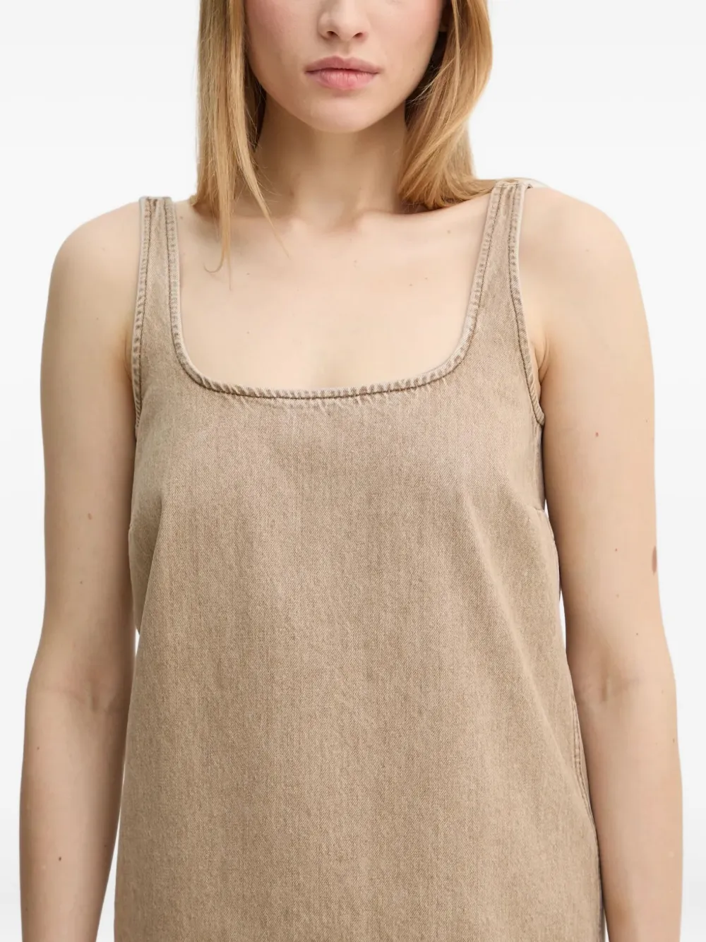 Day Birger Et Mikkelsen Jurk met vierkante hals Beige