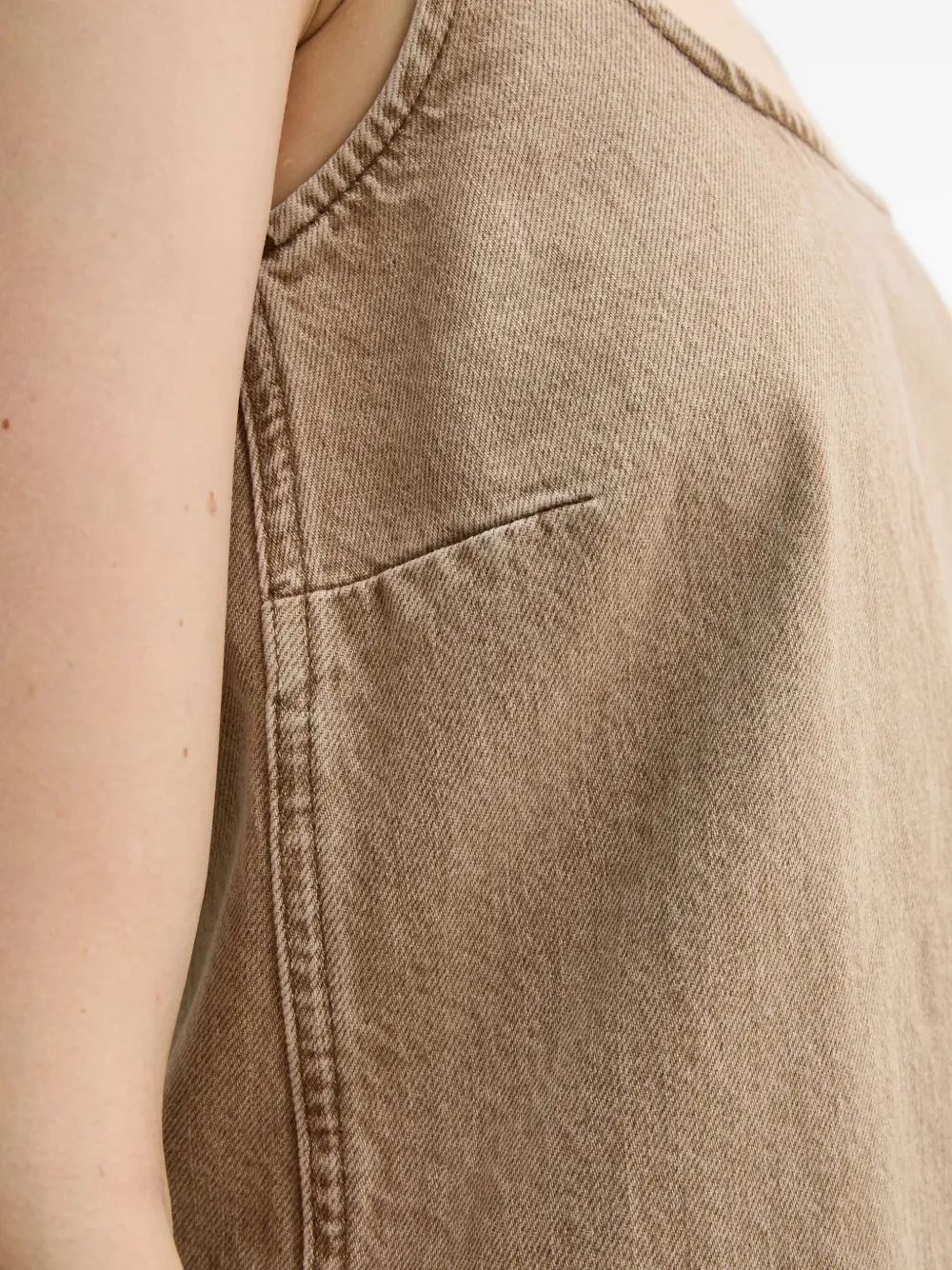 Day Birger Et Mikkelsen Jurk met vierkante hals Beige