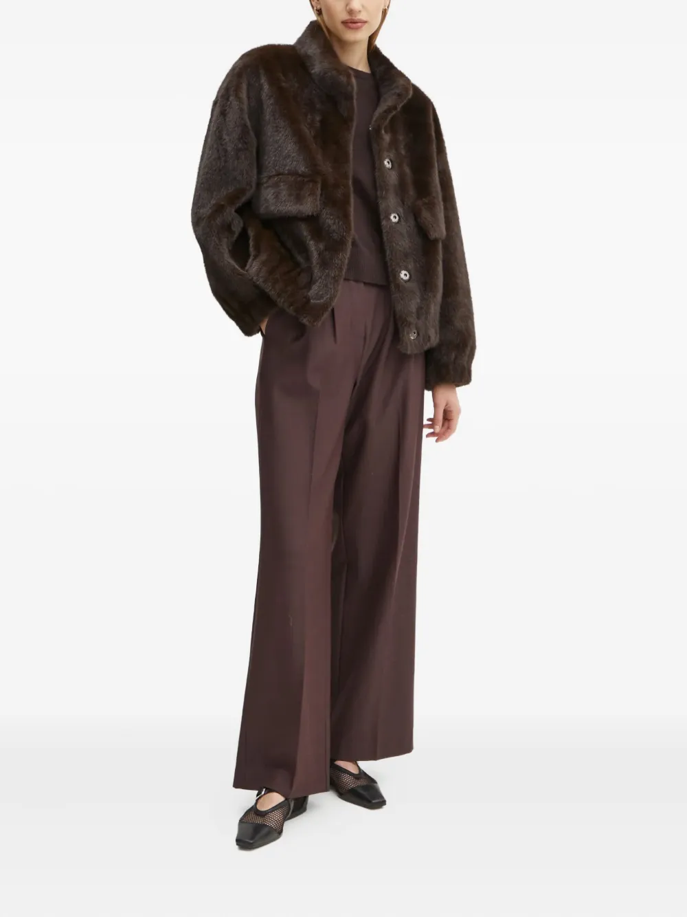Day Birger Et Mikkelsen pleated tailored trousers | Flared & Bell-Bottom Pants | Image 2