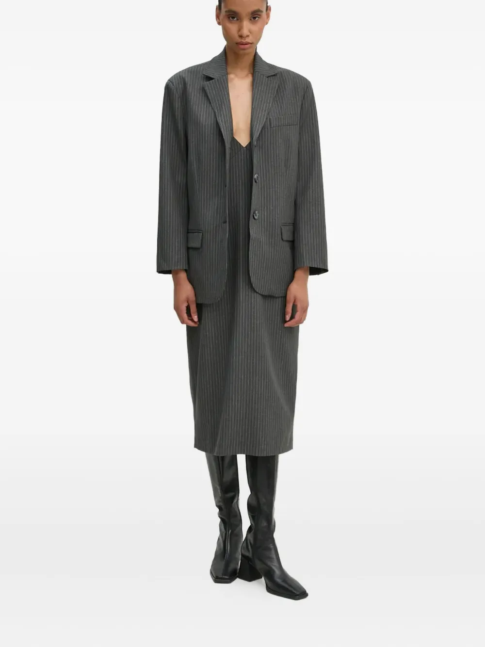 Day Birger Et Mikkelsen Blazer met krijtstreep Grijs