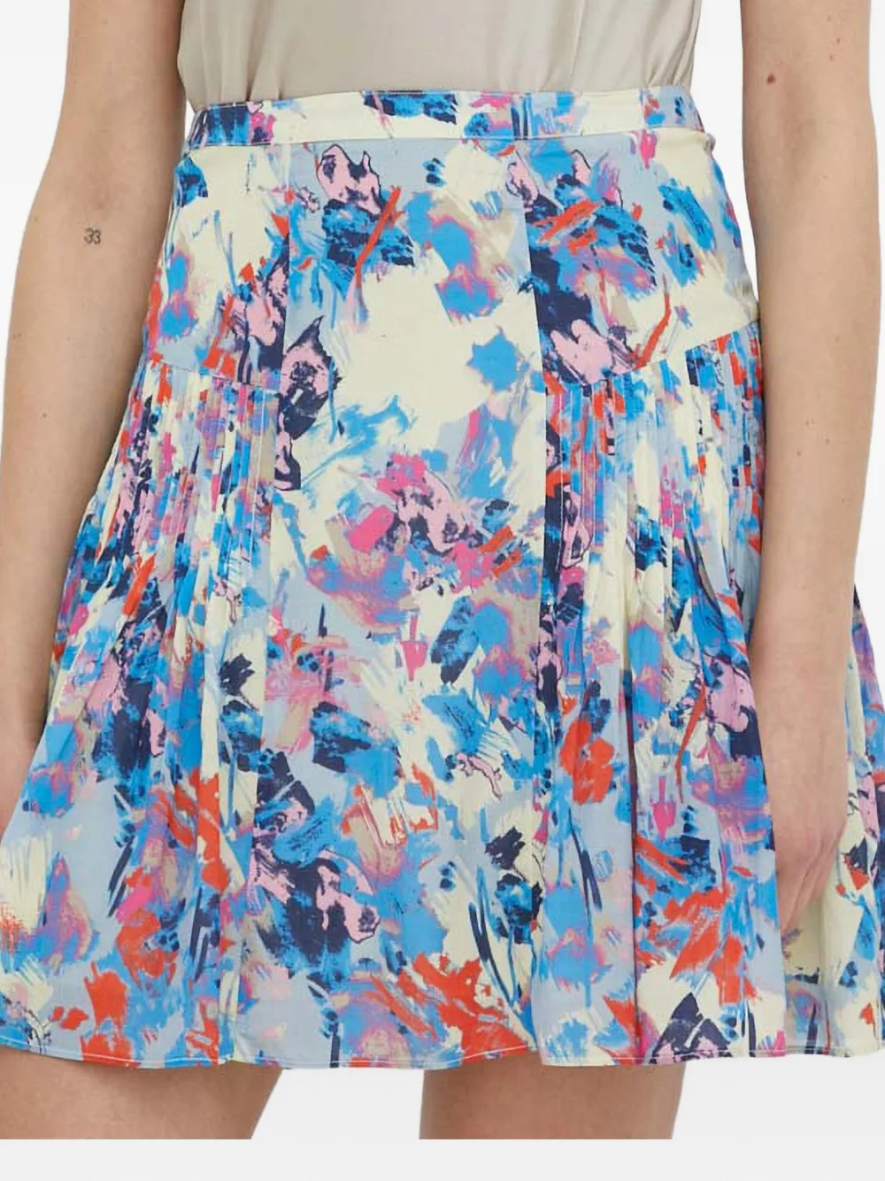 Day Birger Et Mikkelsen Pleated Floral Skirt In Multi