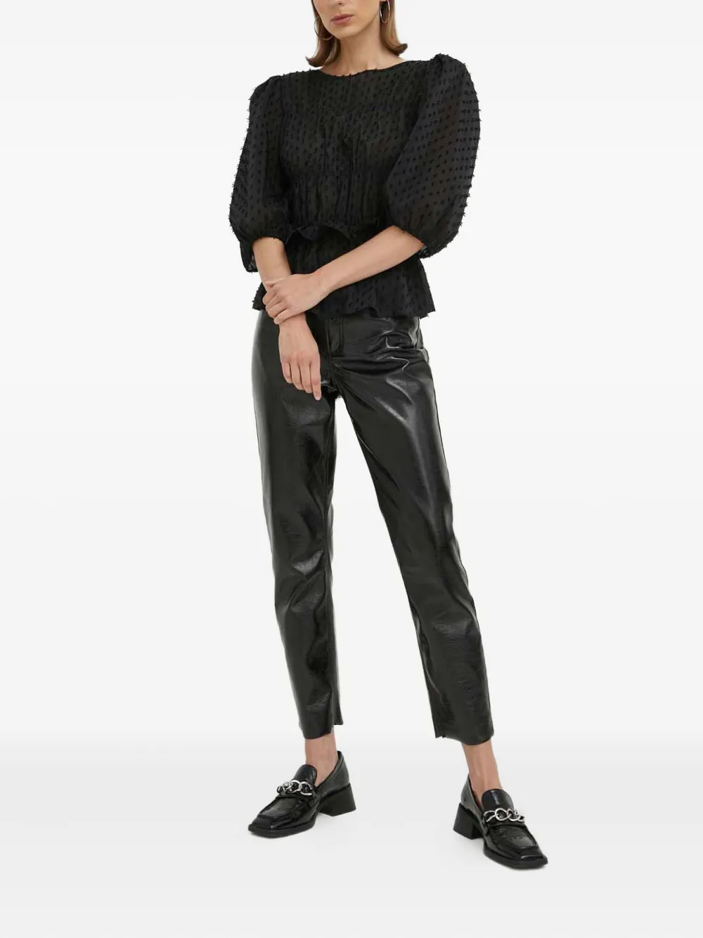 Day Birger Et Mikkelsen open back peplum top | Blouses | Image 2