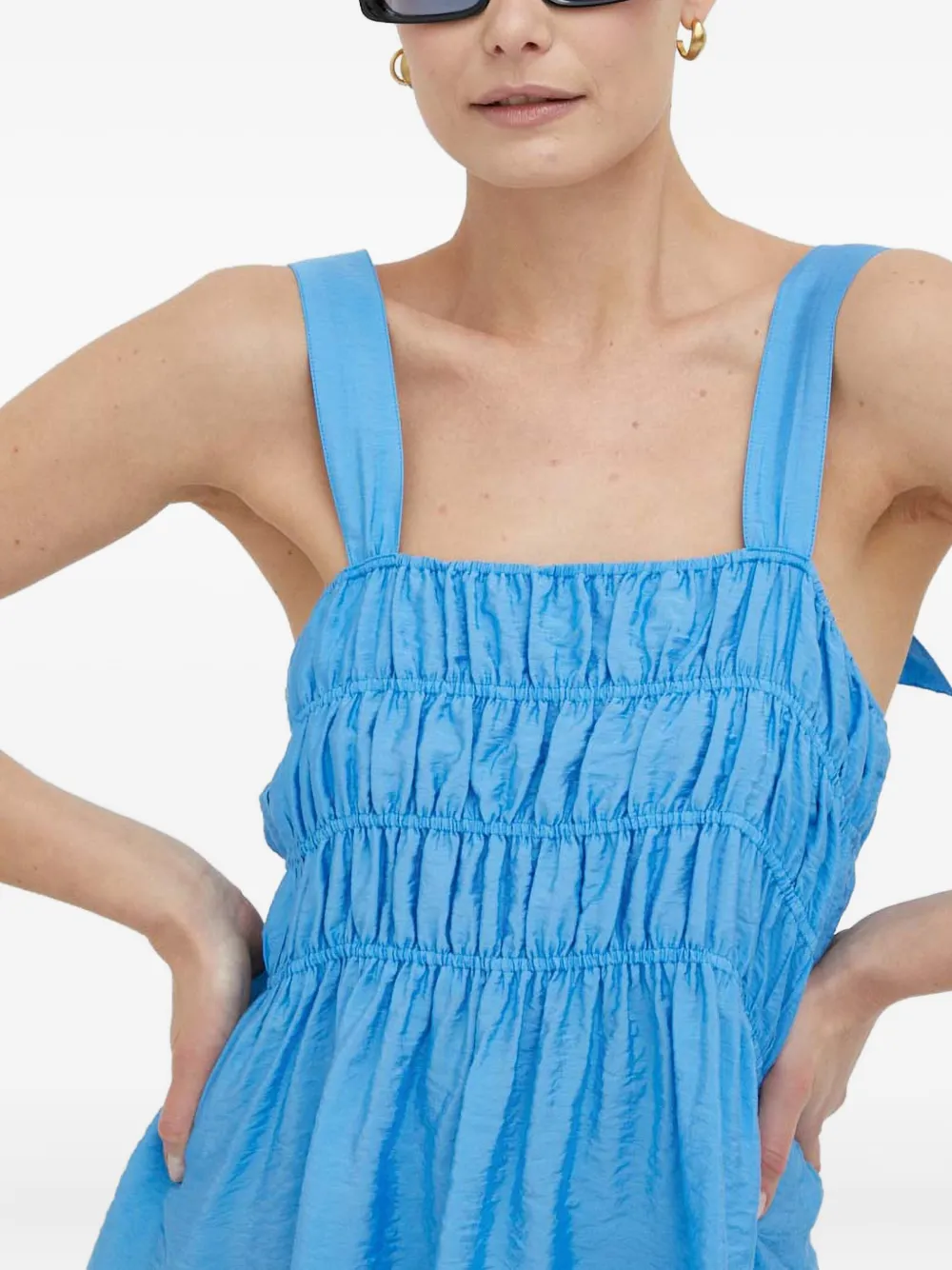 Day Birger Et Mikkelsen Top met strikdetail Blauw