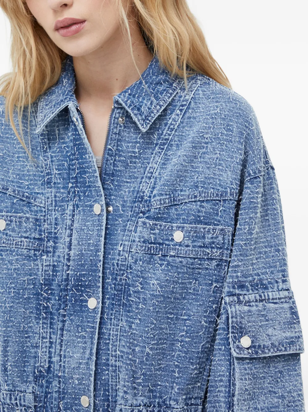 Day Birger Et Mikkelsen Drawstring-waist Denim Jacket In Multi