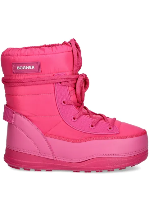 BOGNER quilted lace-up snow boots