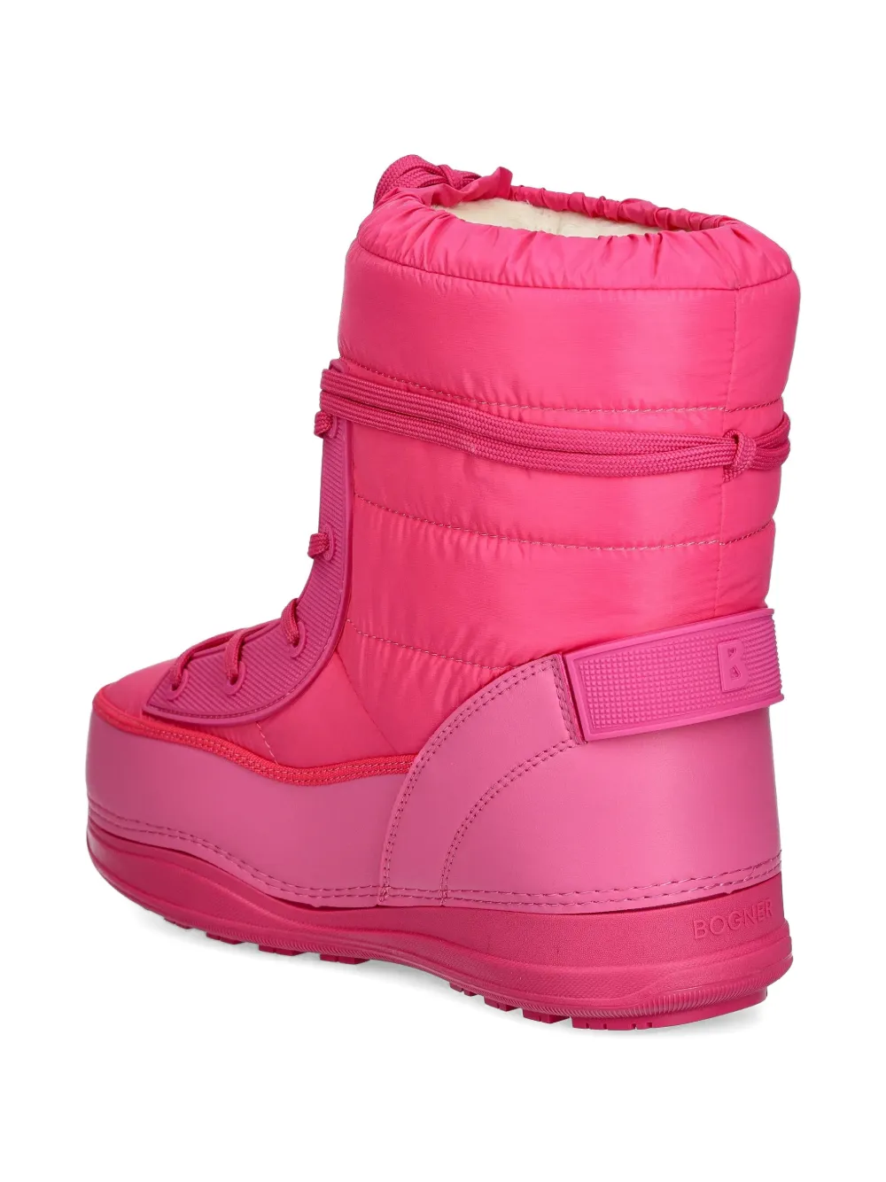 BOGNER quilted lace-up snow boots Roze