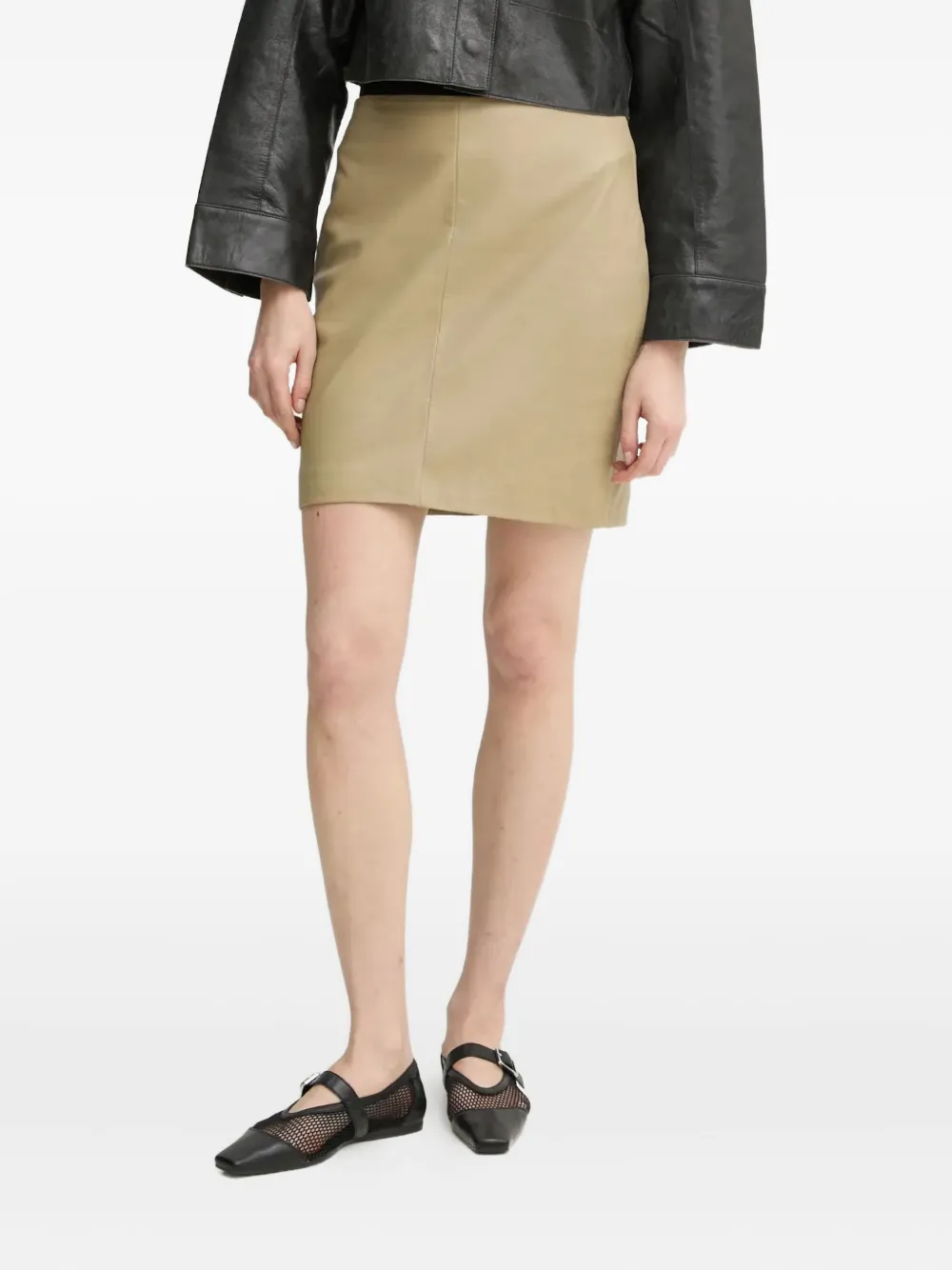 Day Birger Et Mikkelsen zipped mini skirt | Neutrals | Image 1